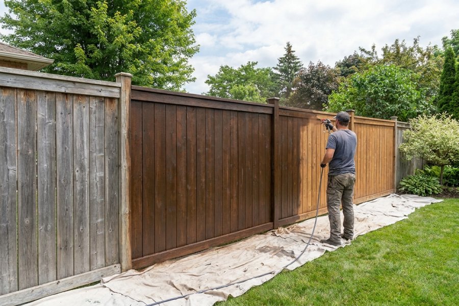Fence Staining by Color Hands Services